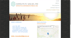 Desktop Screenshot of carolynwalshmd.com