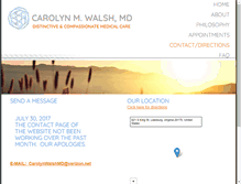 Tablet Screenshot of carolynwalshmd.com